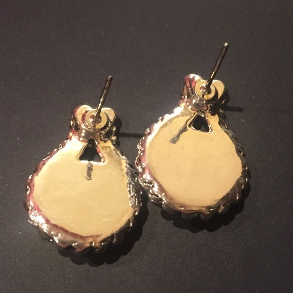 Coco Carmen Drop Earrings Silver w/ Blue Crystal - Picture 8 of 8